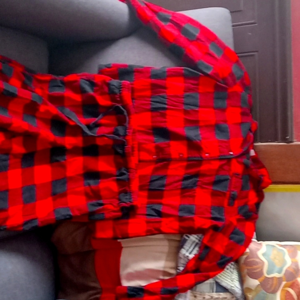 Plaid Red PJs